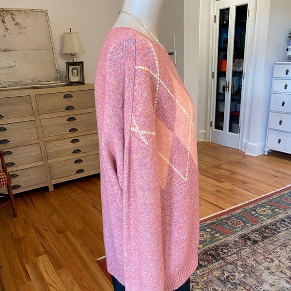 LOFT Rose Pink Sweater - Size L - Picture 3 of 9